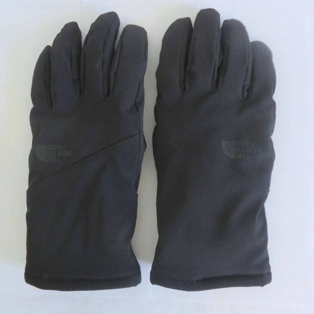 The North Face Womens‎ Apex Etip Gloves Black Softshell Fleece Lined Large L